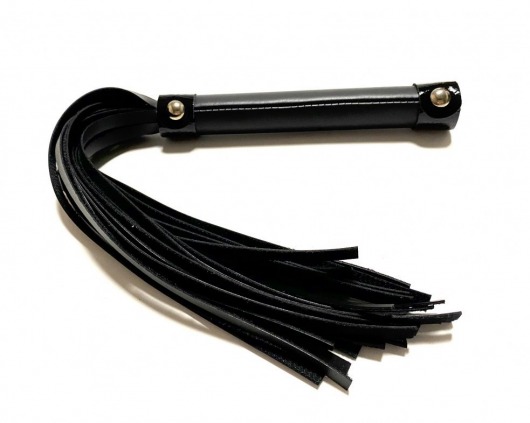 Черная плеть из эко-кожи - 42 см. - БДСМ Арсенал - купить с доставкой в Обнинске
