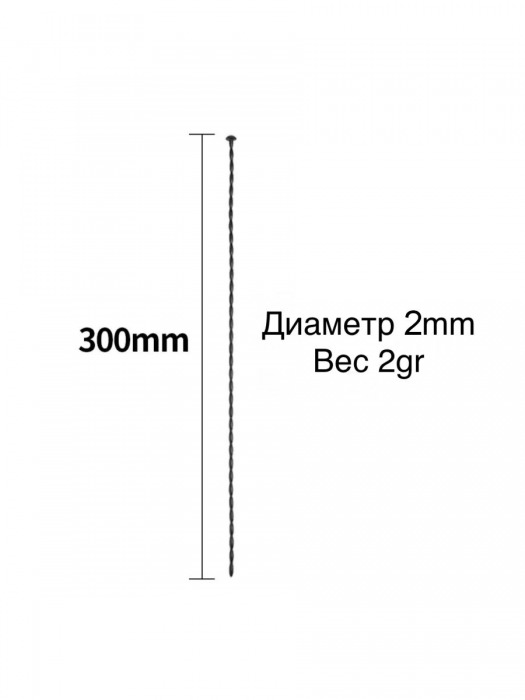 Черный уретральный стимулятор - 30 см. - Rubber Tech Ltd - купить с доставкой в Обнинске