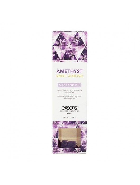 Органическое массажное масло AMETHYST SWEET ALMOND - 100 мл. - Exsens - купить с доставкой в Обнинске