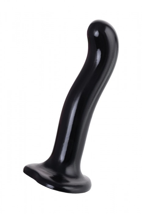 Черный стимулятор для пар P G-Spot Dildo Size M - 18 см. - Strap-on-me - в Обнинске купить с доставкой