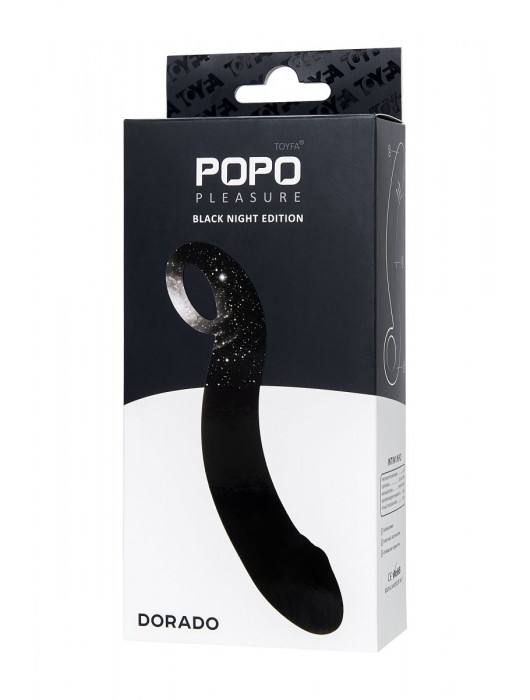 Черный анальный фаллоимитатор Dorado - 18 см. - POPO Pleasure