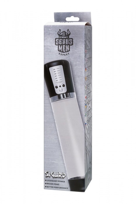 Прозрачная автоматическая помпа для пениса Sigurd - Sexus - в Обнинске купить с доставкой