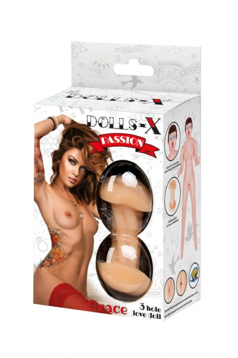 Надувная секс-кукла с тремя любовными отверстиями - ToyFa - в Обнинске купить с доставкой