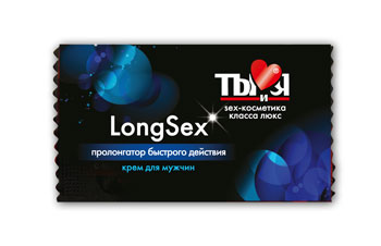 Пролонгирующий крем LongSex в одноразовой упаковке - 1,5 гр. - Биоритм - купить с доставкой в Обнинске