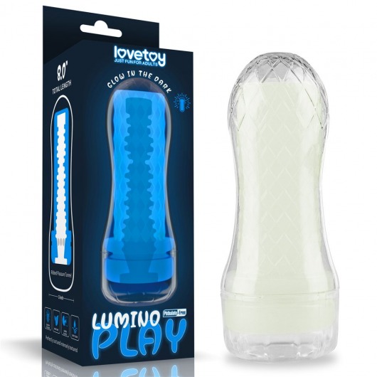 Светящийся в темноте мастурбатор Lumino Play Masturbator Ribbed - Lovetoy - в Обнинске купить с доставкой