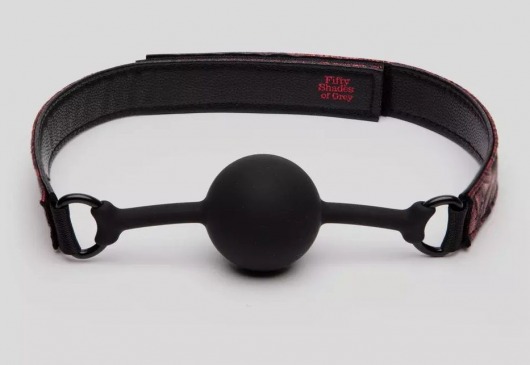 Кляп-шар на двусторонних ремешках Reversible Silicone Ball Gag - Fifty Shades of Grey - купить с доставкой в Обнинске