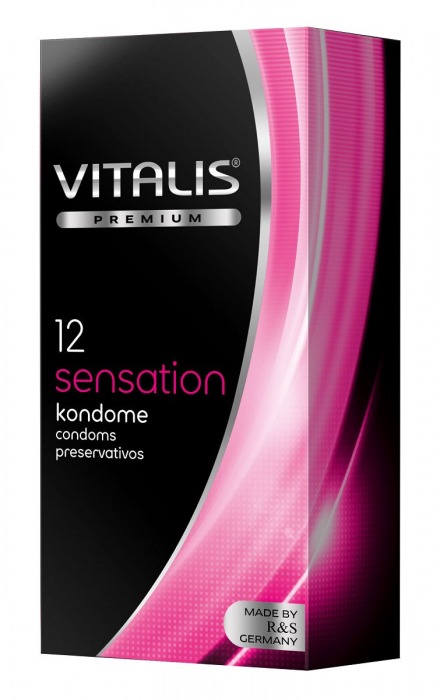 Презервативы VITALIS PREMIUM sensation с пупырышками и кольцами - 12 шт. - Vitalis - купить с доставкой в Обнинске