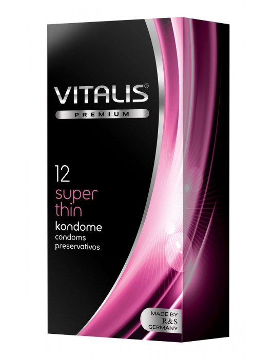 Ультратонкие презервативы VITALIS PREMIUM super thin - 12 шт. - Vitalis - купить с доставкой в Обнинске