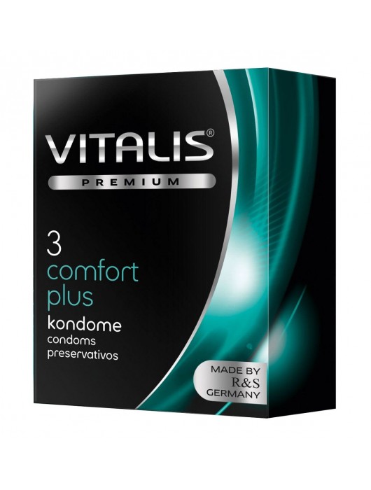 Контурные презервативы VITALIS PREMIUM comfort plus - 3 шт. - Vitalis - купить с доставкой в Обнинске