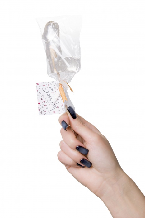 Прозрачный леденец в форме фаллоса со вкусом пина колады - Sosuчki - купить с доставкой в Обнинске