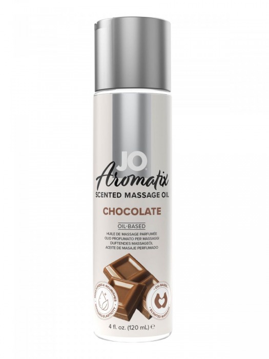 Массажное масло JO Aromatix Massage Oil Chocolate с ароматом шоколада - 120 мл. - System JO - купить с доставкой в Обнинске