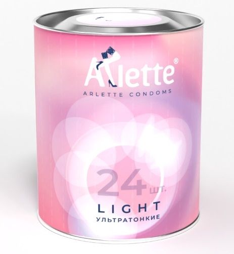 Ультратонкие презервативы Arlette Light - 24 шт. - Arlette - купить с доставкой в Обнинске