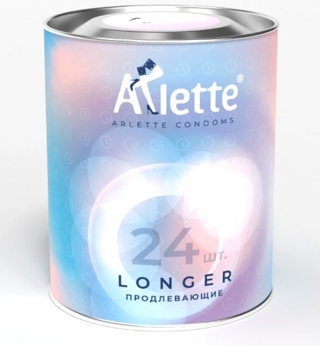 Презервативы Arlette Longer с продлевающим эффектом - 24 шт. - Arlette - купить с доставкой в Обнинске