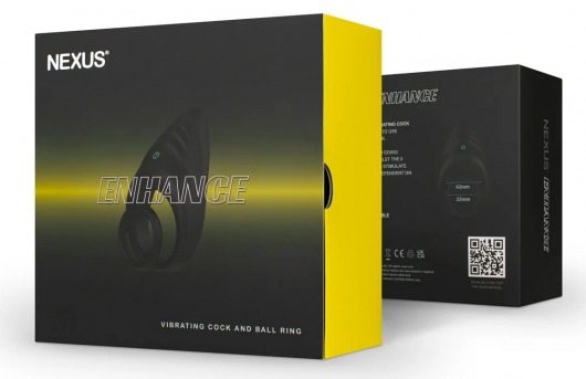 Черное эрекционное виброкольцо Nexus Enhance - Nexus Range - в Обнинске купить с доставкой