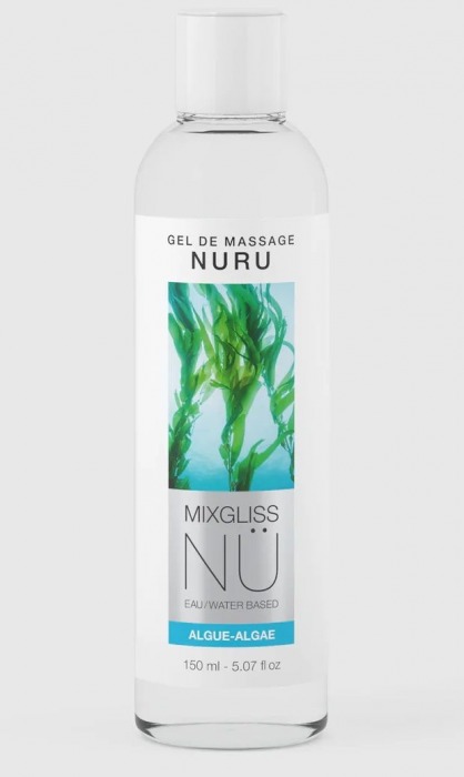Массажный гель на водной основе Mixgliss NU Algae - 150 мл. - Strap-on-me - купить с доставкой в Обнинске