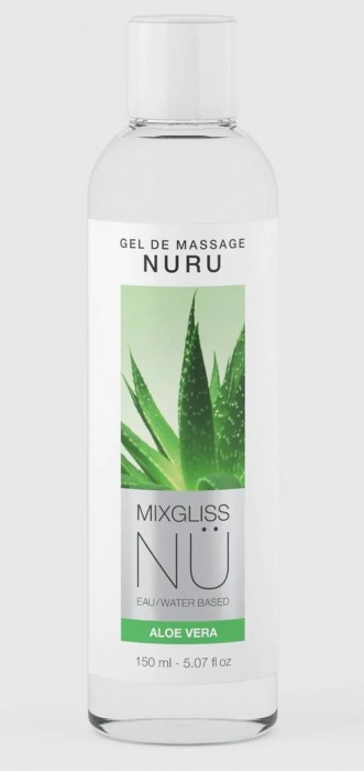 Массажный гель на водной основе Mixgliss NU Aloe Vera - 150 мл. - Strap-on-me - купить с доставкой в Обнинске