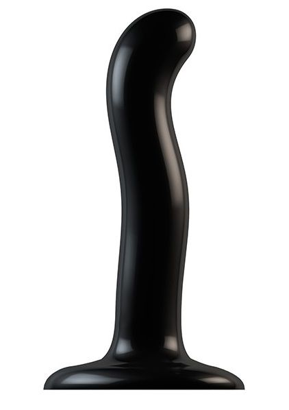 Черный фаллоимитатор-насадка Strap-On-Me P G spot Dildo size S - 16,4 см. - Strap-on-me - купить с доставкой в Обнинске