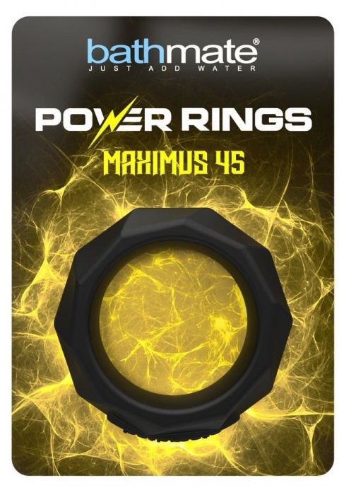 Черное эрекционное кольцо Maximus 45 - Bathmate - в Обнинске купить с доставкой