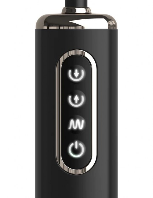 Черная надувная анальная вибропробка Auto-Throb - 13 см. - Pipedream