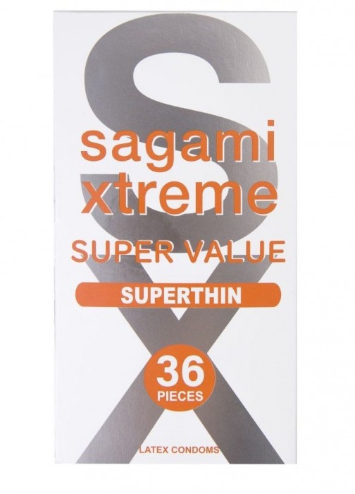 Ультратонкие презервативы Sagami Xtreme Superthin - 36 шт. - Sagami - купить с доставкой в Обнинске