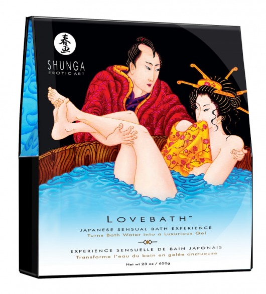 Соль для ванны Lovebath Ocean temptation, превращающая воду в гель - 650 гр. - Shunga - купить с доставкой в Обнинске