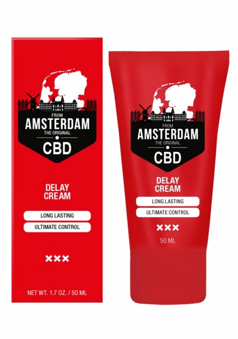 Крем-пролонгатор CBD from Amsterdam Delay Cream - 50 мл. - Shots Media BV - купить с доставкой в Обнинске