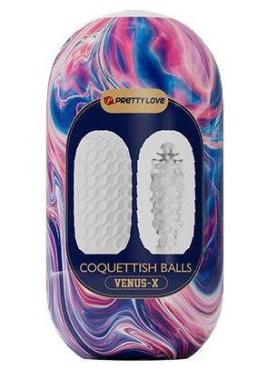 Мастурбатор в форме яйца Coquettish Balls - Baile - в Обнинске купить с доставкой