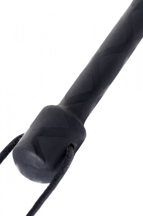 Чёрный стек с совой на кожаном наконечнике - 24 см. - ToyFa - купить с доставкой в Обнинске