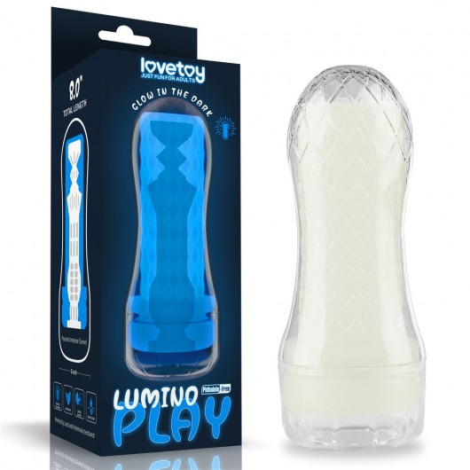 Светящийся в темноте мастурбатор Lumino Play Masturbator Pocketed - Lovetoy - в Обнинске купить с доставкой