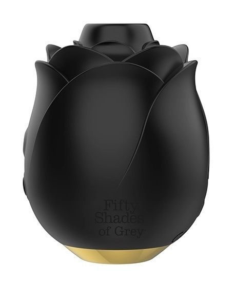 Черный клиторальный стимулятор Black Rose Silicone Clitoral Suction - Fifty Shades of Grey