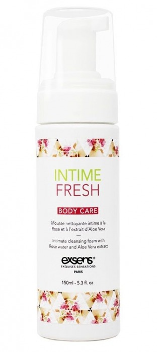 Органическая интимная очищающая пенка Intime Fresh - 150 мл. - Exsens - купить с доставкой в Обнинске