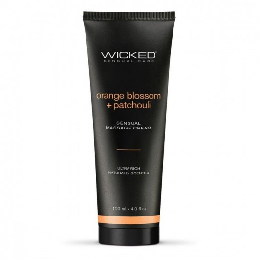 Массажный легкий крем WICKED Orange Blossom plus Patchouli - 120 мл. - Wicked - купить с доставкой в Обнинске