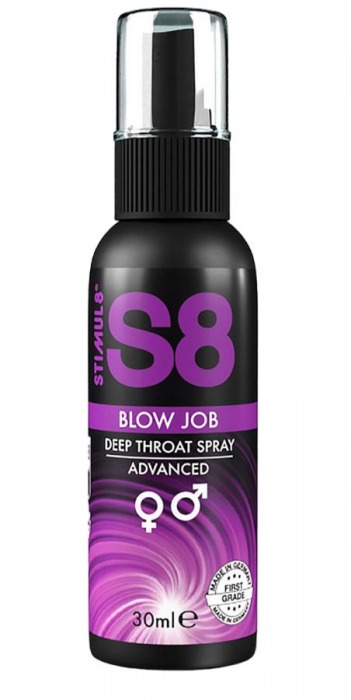 Лубрикант для орального секса S8 Deep Throat Spray - 30 мл. - Stimul8 - купить с доставкой в Обнинске