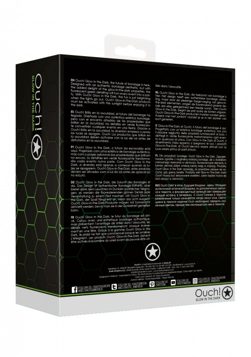 Люминесцентный страпон с креплением на ногу - Shots Media BV - купить с доставкой в Обнинске