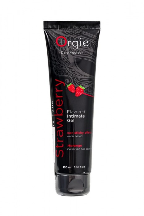 Интимный гель на водной основе Lube Tube Strawberry с клубничным вкусом - 100 мл. - ORGIE - купить с доставкой в Обнинске