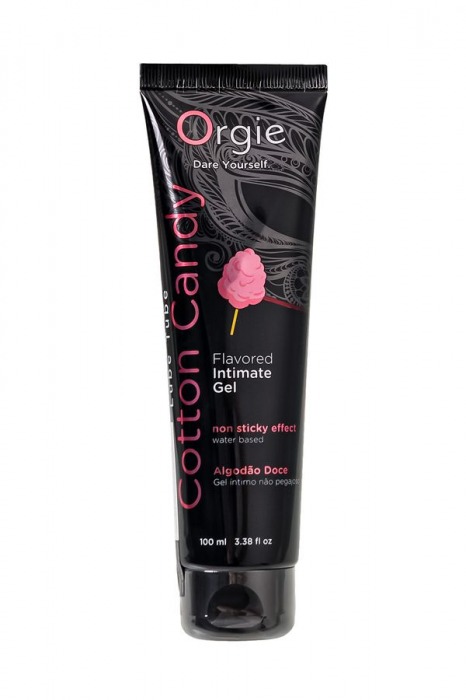 Интимный гель на водной осное Lube Tube Cotton Candy со вкусом сахарной ваты - 100 мл. - ORGIE - купить с доставкой в Обнинске