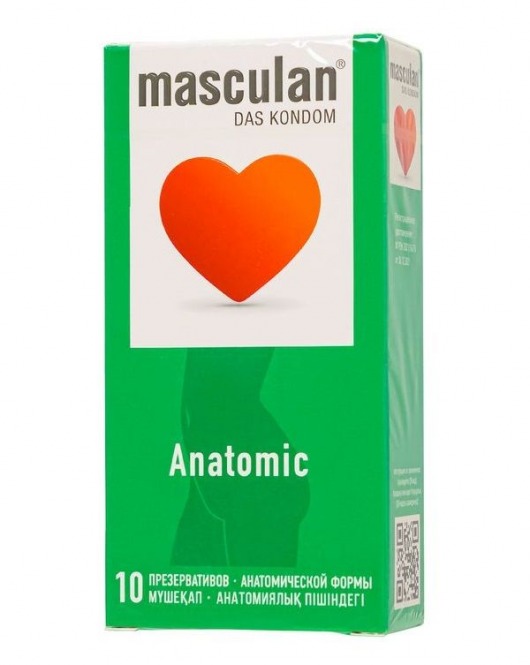 Презервативы анатомической формы Masculan Anatomic - 10 шт. - Masculan - купить с доставкой в Обнинске