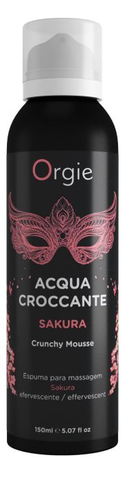 Хрустящая пенка для массажа Orgie Acqua Croccante Sakura с ароматом сакуры - 150 мл. - ORGIE - купить с доставкой в Обнинске
