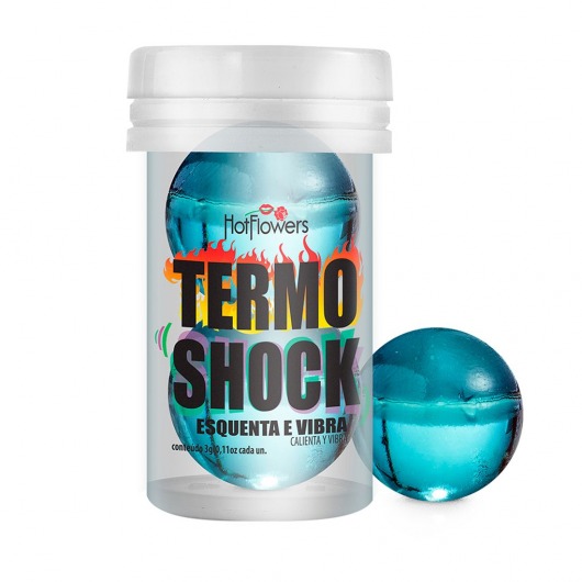 Интимный гель Termo Shock Hot Ball с разогревающе-покалывающим эффектом (2 шарика по 3 гр.) - HotFlowers - купить с доставкой в Обнинске