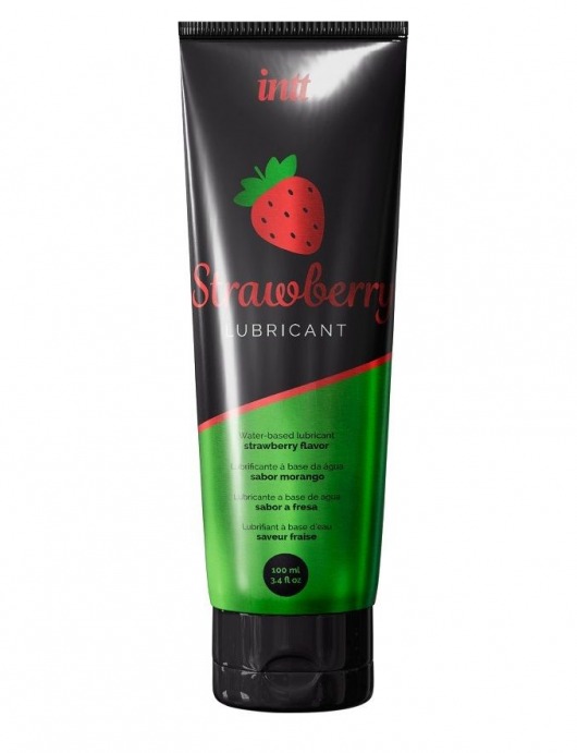 Смазка на водной основе с ароматом клубники Strawberry Lubricant - 100 мл. - INTT - купить с доставкой в Обнинске