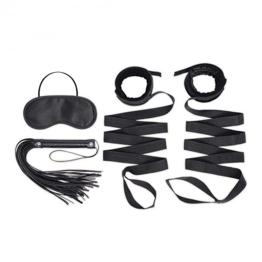 Эротический набор 4PC Bondage Bed Strap   Flogger Kit - Lux Fetish - купить с доставкой в Обнинске