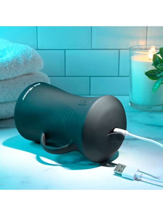 Черный вибромастурбатор с гироскопом Gyro Stroke - Zero Tolerance - в Обнинске купить с доставкой