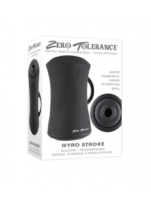 Черный вибромастурбатор с гироскопом Gyro Stroke - Zero Tolerance - в Обнинске купить с доставкой