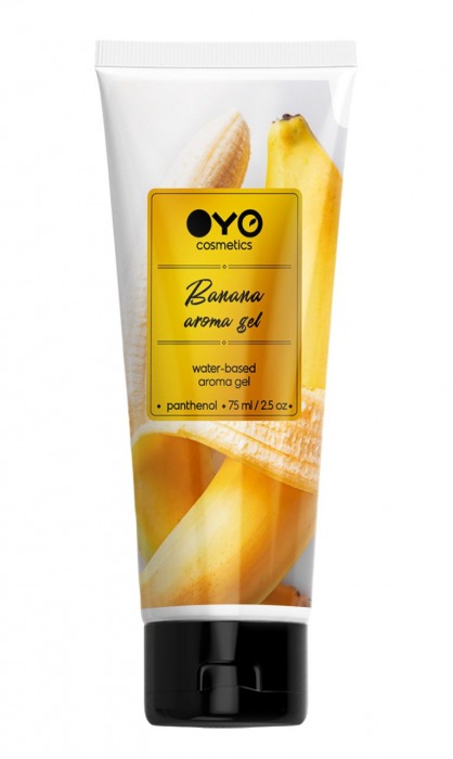 Лубрикант на водной основе OYO Aroma Gel Banana с ароматом банана - 75 мл. - OYO - купить с доставкой в Обнинске