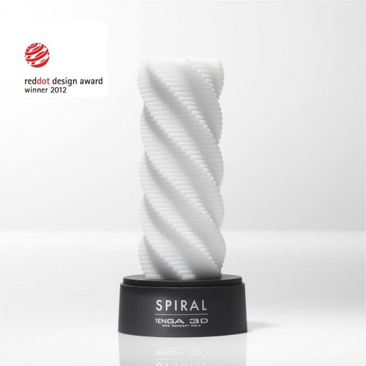 Белый 3D мастурбатор SPIRAL - Tenga - в Обнинске купить с доставкой