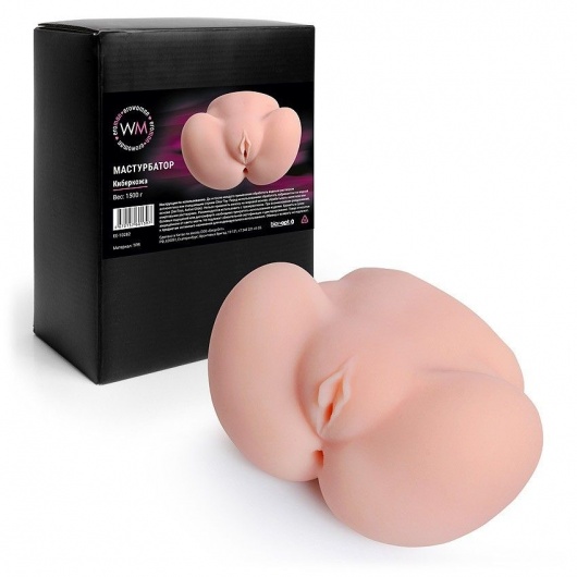Реалистичный мастурбатор с двумя функциональными отверстиями - Erowoman-Eroman - в Обнинске купить с доставкой