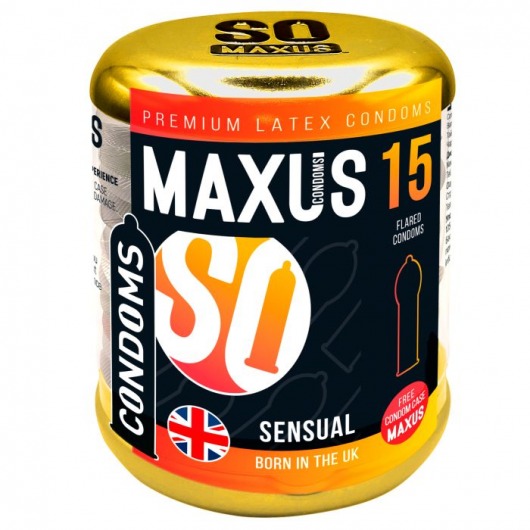 Презервативы анатомической формы Maxus Sensual - 15 шт. - Maxus - купить с доставкой в Обнинске