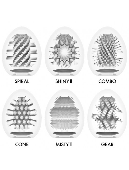 Набор из 6 мастурбаторов-яиц Tenga Egg Variety Pack V - Tenga - в Обнинске купить с доставкой