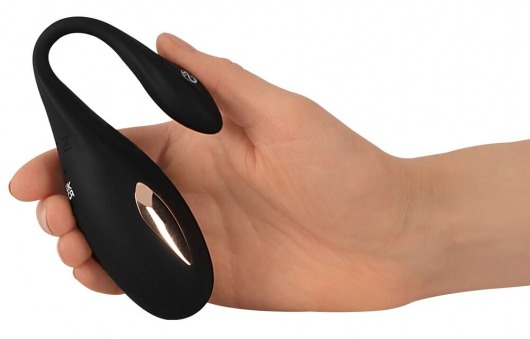 Черное виброяйцо RC Vibrating E-Stim Love Ball с электростимуляцией - Orion - купить с доставкой в Обнинске