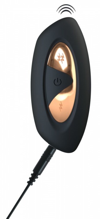 Черное виброяйцо RC Vibrating E-Stim Love Ball с электростимуляцией - Orion - купить с доставкой в Обнинске